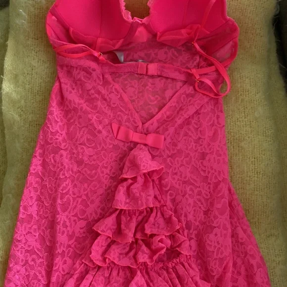 Victoria’s Secret Pink Stretch Lace Lingerie Size S - Picture 4 of 7